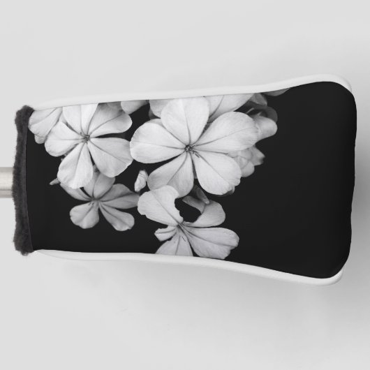 zwart-wit ansichtkaart golfheadcover (Voorkant)