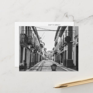 Zwart-wit ansichtkaart uit Portugal Briefkaart