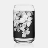 Zwart-wit ansichtkaartontwerp blikvorm glas (Voorkant)