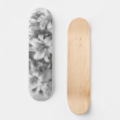 Zwart & Wit Antiek Bloemen Perfectie Persoonlijk Skateboard (Voorkant)