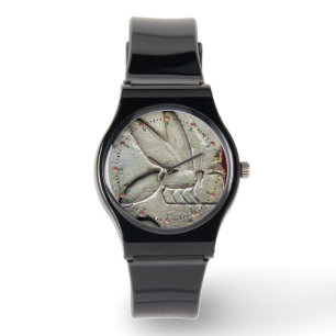 ZWART WIT ANTIEK EGYPTISCHE HONINGBIJENHOUDER HORLOGE