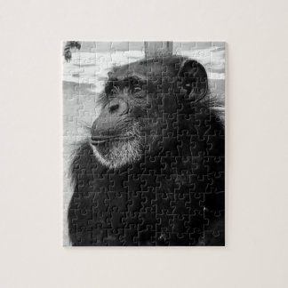 Zwart & Wit Ape Monkey Jigsaw Puzzel Gorrilla
