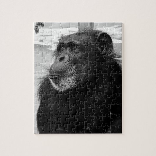 Zwart & Wit Ape Monkey Jigsaw Puzzel Gorrilla (Verticaal)