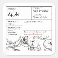 Zwart & Wit Apotheek Appel etiket
