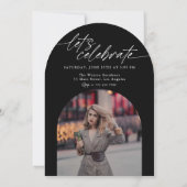 Zwart & Wit Archief Foto Script Afstuderen Kaart (Achterkant)