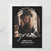 Zwart & Wit Archief Foto Script Afstuderen Kaart (Voorkant)
