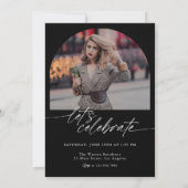 Zwart & Wit Archief Foto Script Afstuderen Kaart (Achterkant)