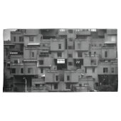Zwart-wit architecturaal  kussensloop (Voorkant-Rechts)