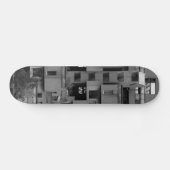 Zwart-wit architecturaal  persoonlijk skateboard (Horizontaal)