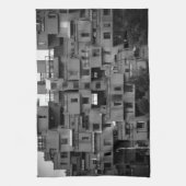 Zwart-wit architecturaal  theedoek (Verticaal)