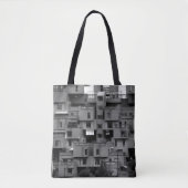 Zwart-wit architecturaal  tote bag (Voorkant)