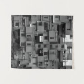 Zwart-wit architecturaal wandkleed (Voorkant (horizontaal))