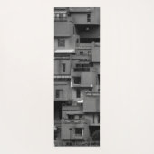 Zwart-wit architecturaal  yogamat (Achterkant)