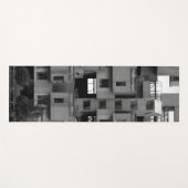 Zwart-wit architecturaal  yogamat (Voorkant (horizontaal))