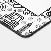 zwart-wit Architectural Blueprint Engineer Bureaumat (Hoek)