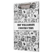 zwart-wit Architectural Blueprint Engineer Klembord (Links)