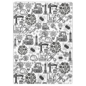 zwart-wit Architectural Blueprint Engineer Klembord (Achterkant)