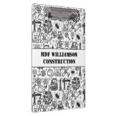 zwart-wit Architectural Blueprint Engineer Klembord (Rechts)