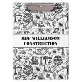 zwart-wit Architectural Blueprint Engineer Klembord