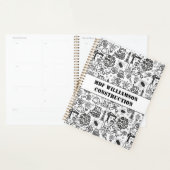 zwart-wit Architectural Blueprint Engineer Planner (Display)