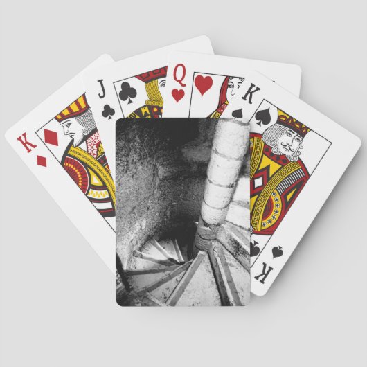 Zwart-wit architectuur klassieke speelkaarten (Achterkant)