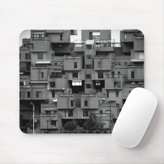 Zwart-wit architectuur muismat (Met muis)