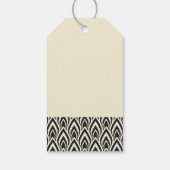 Zwart-Wit Art Deco Cadeaulabel (Achterkant)