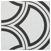 Zwart-wit art deco patroon stof (Swatch)