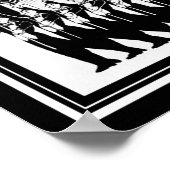 Zwart-wit, Art Deco uit 1920, Showtime Poster (Hoek)