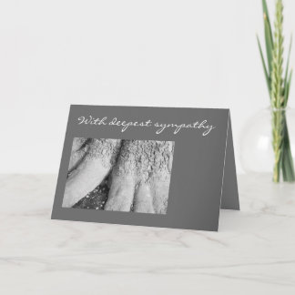 Zwart-wit Art Foto Condoleance Kaart