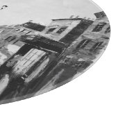 Zwart-wit artistieke schilderijen. snijplank (Hoek)