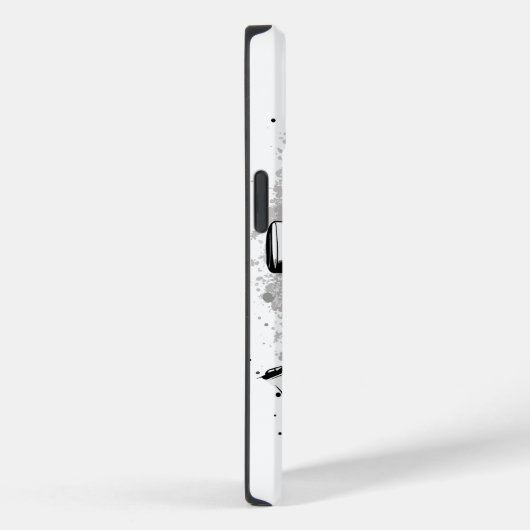 Zwart-wit Astronaut Kat Case-Mate iPhone Case (Achterkant / Rechts)