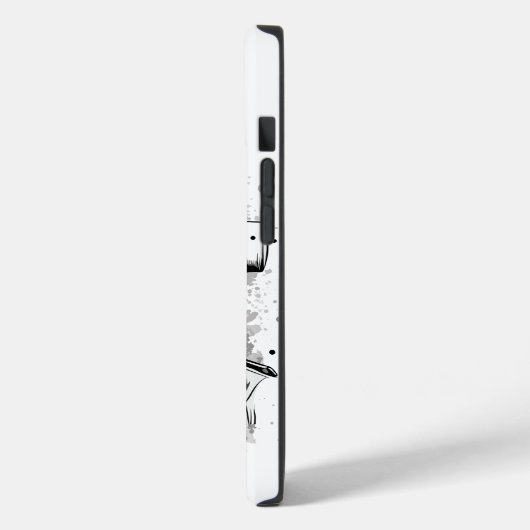 Zwart-wit Astronaut Kat Case-Mate iPhone Case (Achterkant / Links)