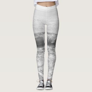 Zwart-wit Atlantische Oceaan Bliss 1 Leggings