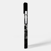 Zwart & Wit Aurora Personaliseer Naam Case-Mate iPhone Case (Achterkant / Links)