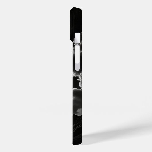 Zwart & Wit Aurora Personaliseer Naam Case-Mate iPhone Case (Achterkant / Links)