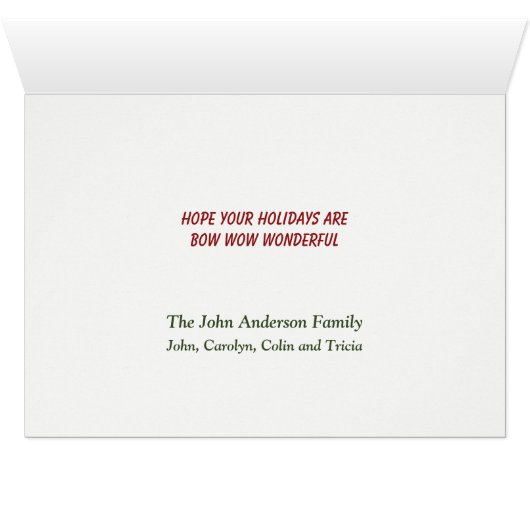 Zwart Wit Australisch Herder Kerstslee (Binenzijde Horizontaal (Onderkant))