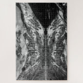 Zwart-wit Avalanche-meer Legpuzzel (Verticaal)