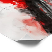 Zwart Wit Aziatisch Vrouw Tekening Perfect Poster (Hoek)