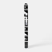 Zwart-wit Aztec Tribal Pattern iPhone 16 Hoesje (Linkerkant)