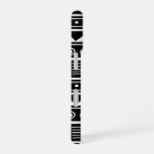Zwart-wit Aztec Tribal Pattern iPhone 16 Hoesje (Rechterkant)