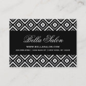 Zwart-wit Aztec Tribal Print Visitekaartje (Voorkant)