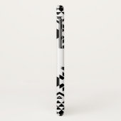 Zwart-wit Azteeks geometrisch vectorpatroon Case-Mate iPhone Case (Achterkant/links)