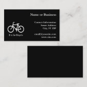 Zwart-wit B is voor fiets Visitekaartje (Voorkant / Achterkant)