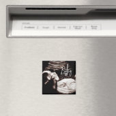 Zwart-wit Baby echografie geboorte aankondiging Magneet (Insitu (Vaatwasser))