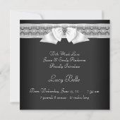 Zwart-wit Baby-fotogeboorteaankondiging Aankondiging (Achterkant)