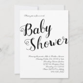 Zwart-wit Baby shower genderneutraal gecodeerd Kaart (Voorkant)