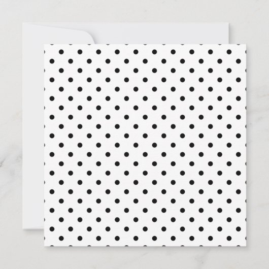 Zwart-wit baby shower Spot Stork Kaart (Achterkant)