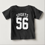 Zwart-wit Baby | Sport Jersey Design<br><div class="desc">Zwart-wit Baby | Sport Jersey Design ・ Baby Sport T-Shirt</div>