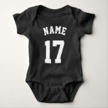 Zwart-wit Baby | Sport Jersey Design Romper<br><div class="desc">Zwart-wit Baby | Sport Jersey Design · Baby Bodysuit</div>